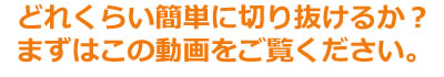 �ǂꂭ�炢�ȒP�ɐ؂蔲���邩�H�܂��͂��̓�����������������B